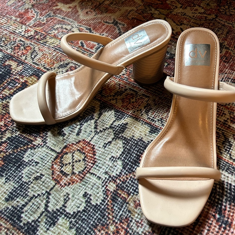 Dolce Vita Merrick two-strap heels, size 8.5